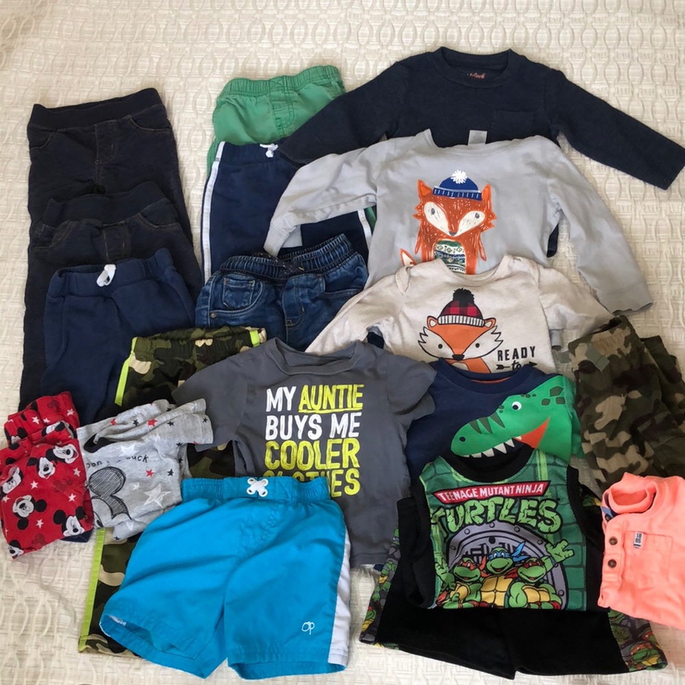 18 month lot of boys clothes-Carters & Misc